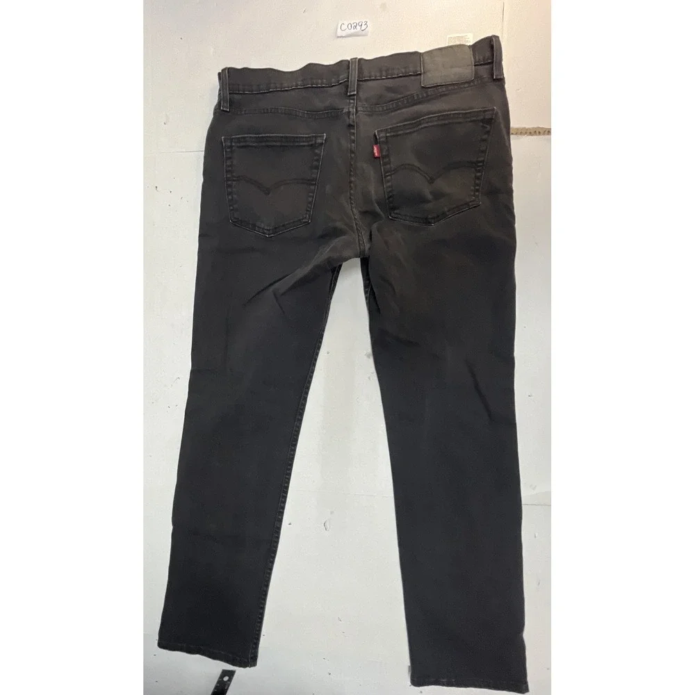 Levis 511 Slim Fit Jeans Mens 35x31 Faded Black WaterLess Stretch Denim C0293